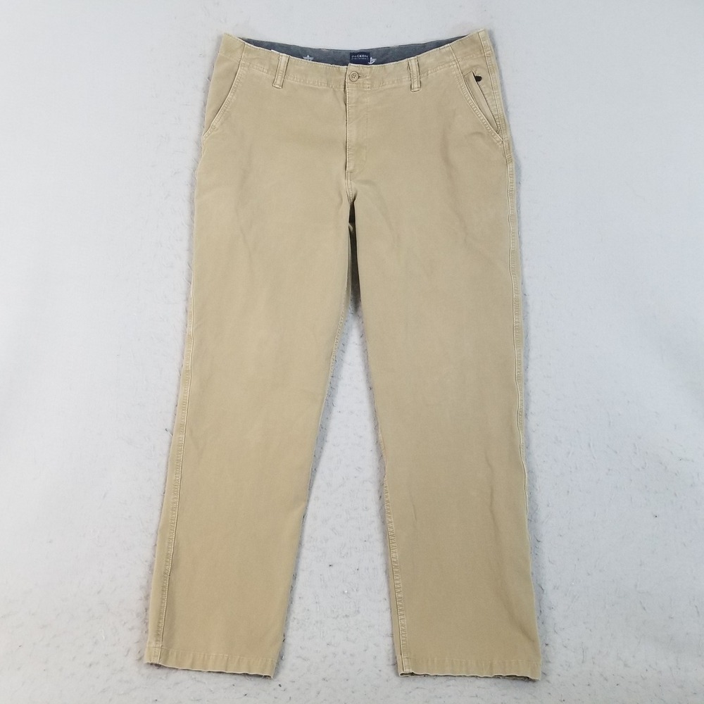 Dockers Pants Mens 38x34 Tan Classic Fit Khaki Chinos Cotton Stretch S40196
